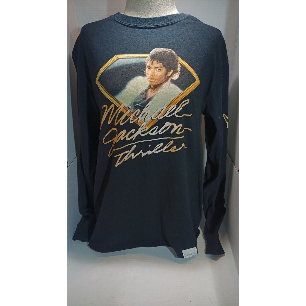Michael Jackson Thriller Men's Size Medium Long Sleeve Shirt Diamond